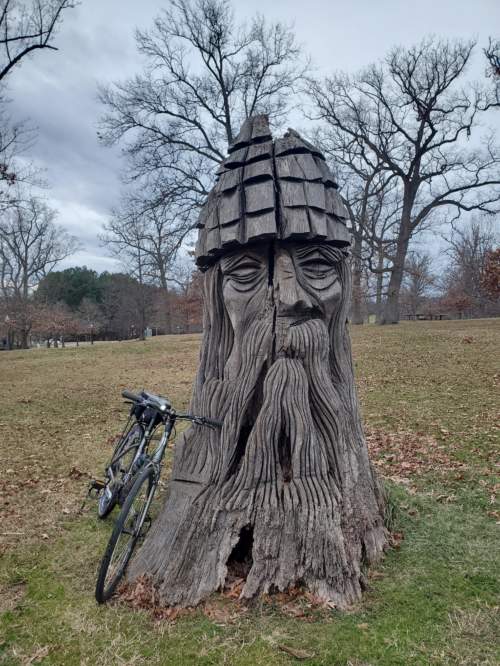 Druid Hill Park, Baltimore, Tree Stump Carvings